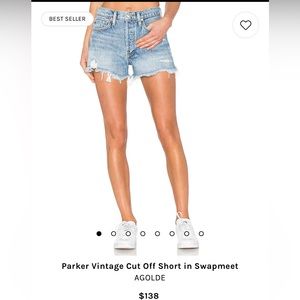 Agolde Parker shorts in swapmeet sz 26